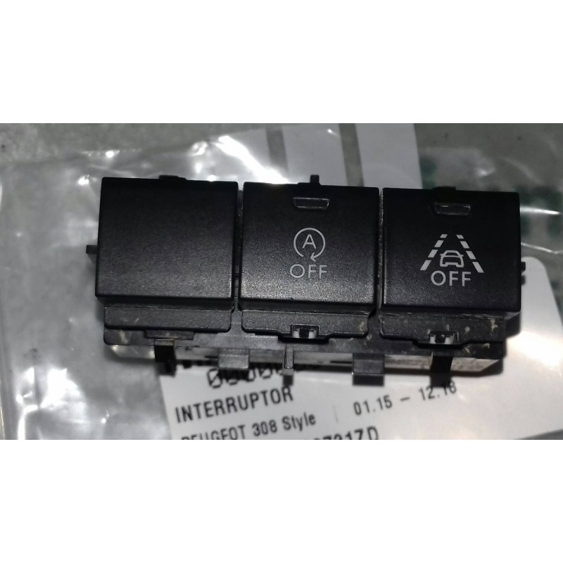 Recambio de interruptor para peugeot 308 style referencia OEM IAM 98189731ZD 3+3 PINES 