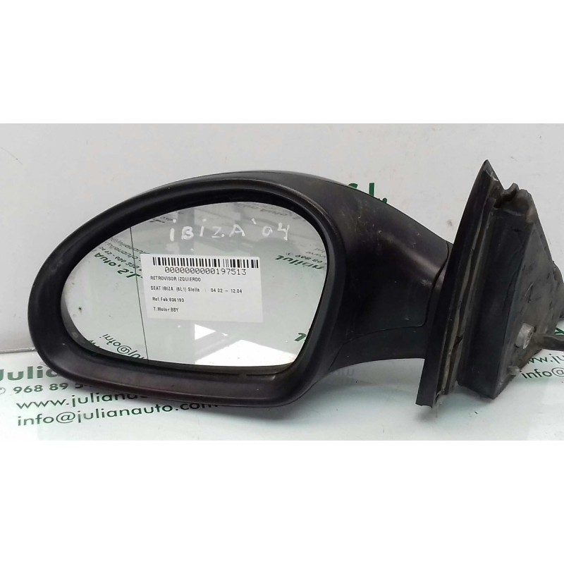 Recambio de retrovisor izquierdo para seat ibiza (6l1) stella referencia OEM IAM 836193  MANUAL