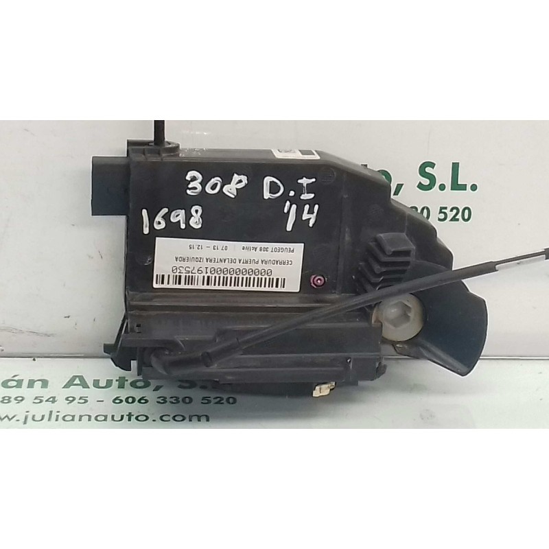 Recambio de cerradura puerta delantera izquierda para peugeot 308 active referencia OEM IAM 9810309480  