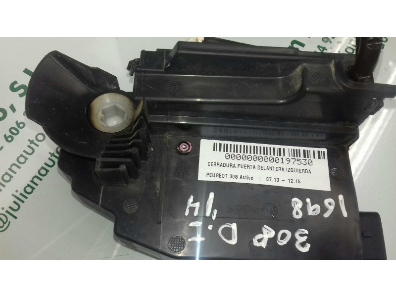 Recambio de cerradura puerta delantera izquierda para peugeot 308 active referencia OEM IAM 9810309480  