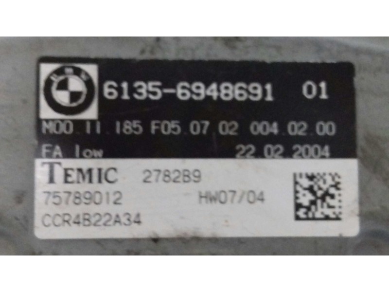 Recambio de centralita airbag para bmw serie 5 berlina (e60) 530d referencia OEM IAM 61356948691 75789012 