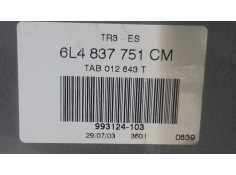 Recambio de elevalunas delantero izquierdo para seat ibiza (6l1) stella referencia OEM IAM 6L4837751CM  ELECTRICO 2