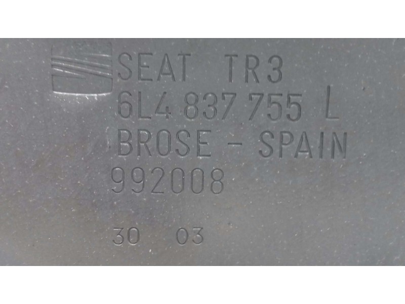 Recambio de elevalunas delantero izquierdo para seat ibiza (6l1) stella referencia OEM IAM 6L4837751CM  ELECTRICO