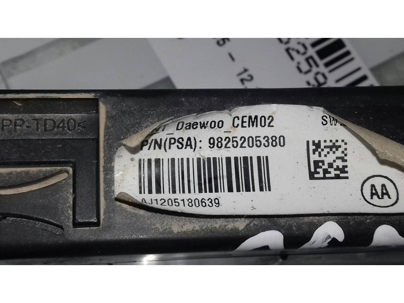 Recambio de modulo electronico para peugeot 308 style referencia OEM IAM 9825205380 98285055PR INDICADOR AIRBAG