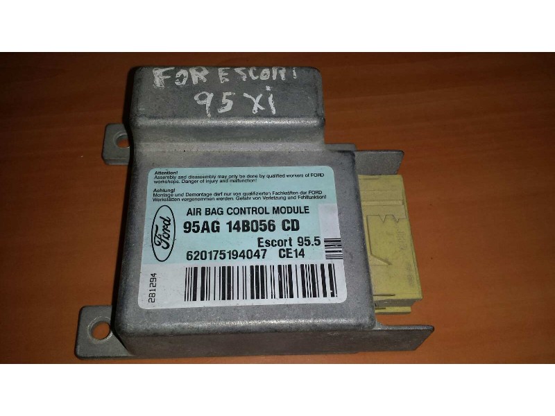 Recambio de centralita airbag para ford escort berlina/turnier cl berlina referencia OEM IAM 95AG14B056CD 620175194047 