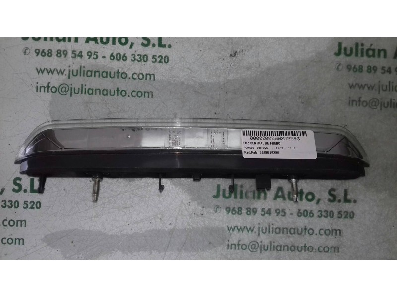 Recambio de luz central de freno para peugeot 308 style referencia OEM IAM 9688016380 9800412680 9802932180