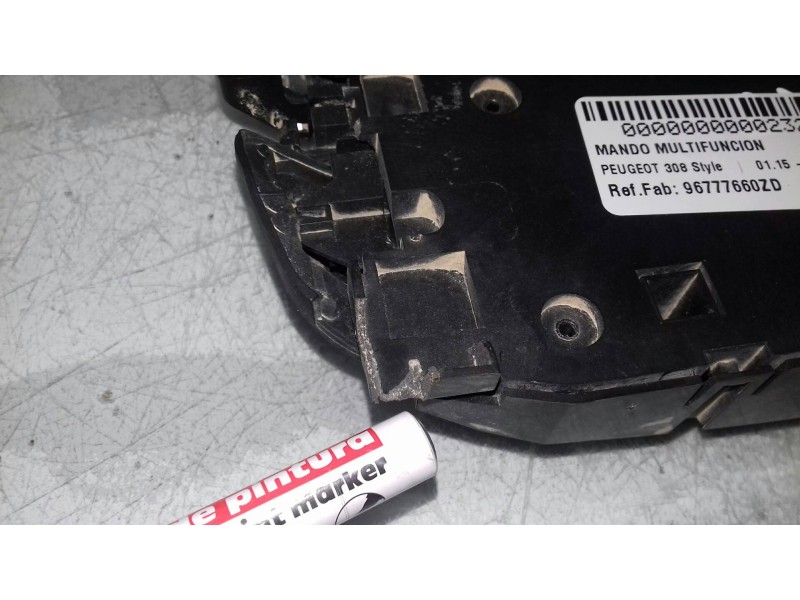 Recambio de mando multifuncion para peugeot 308 style referencia OEM IAM 96777660ZD  