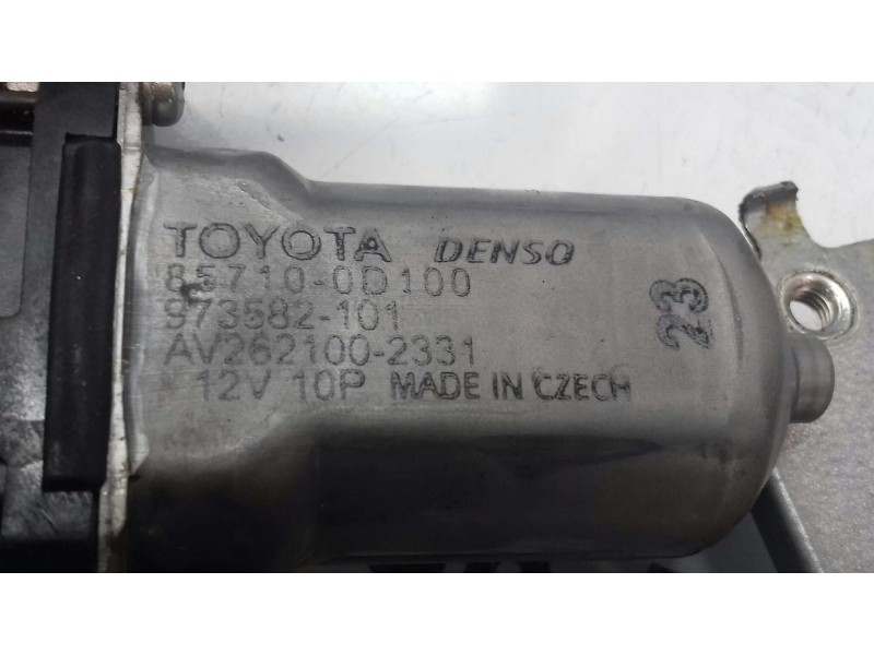Recambio de elevalunas delantero derecho para toyota auris active referencia OEM IAM 857100D100 973582101 ELECTRICO