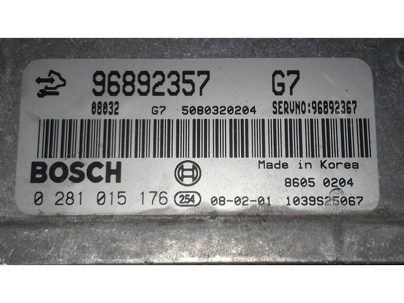 Recambio de centralita motor uce para chevrolet captiva 2.0 vcdi ls referencia OEM IAM 96892357 0281015176 BOSCH