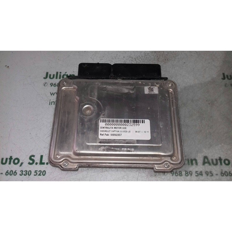 Recambio de centralita motor uce para chevrolet captiva 2.0 vcdi ls referencia OEM IAM 96892357 0281015176 BOSCH