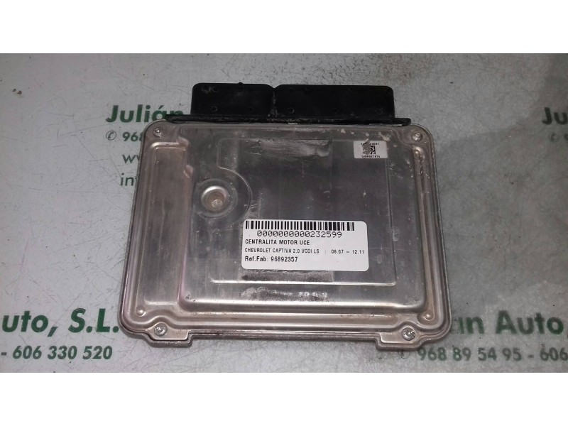 Recambio de centralita motor uce para chevrolet captiva 2.0 vcdi ls referencia OEM IAM 96892357 0281015176 BOSCH