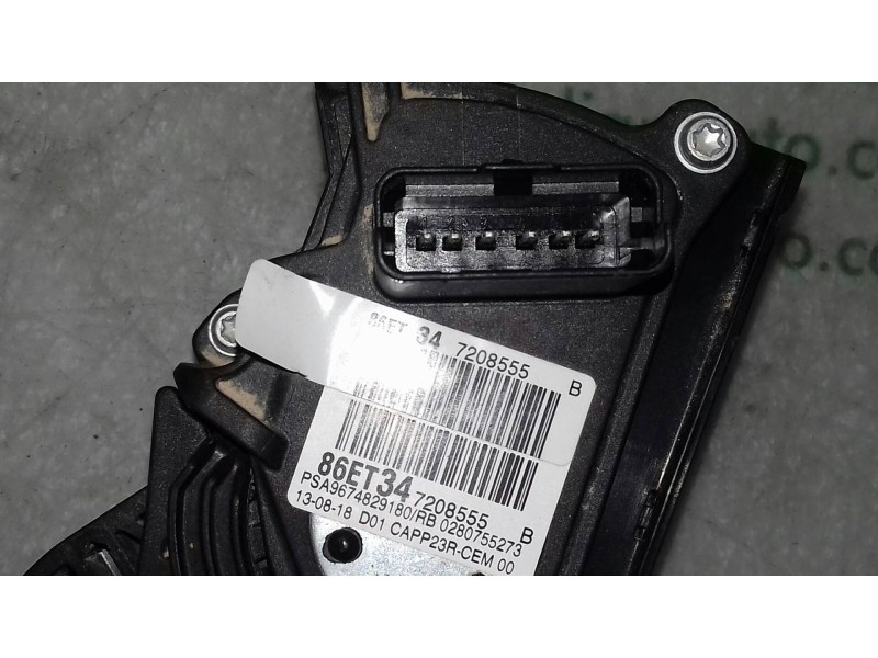 Recambio de pedal acelerador para peugeot 308 style referencia OEM IAM 9674829180 86ET347208555 0280755273
