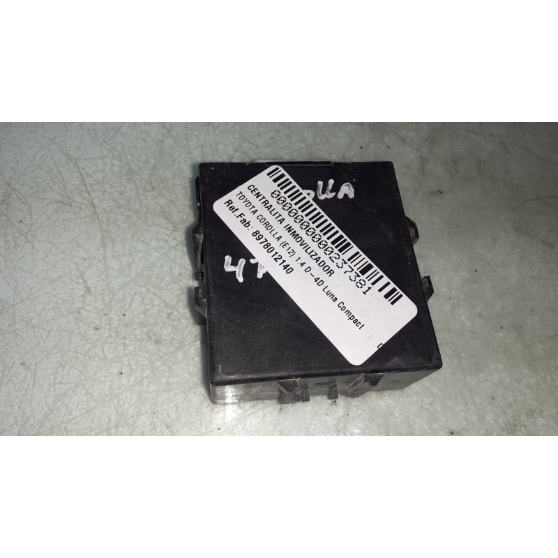 Recambio de centralita inmovilizador para toyota corolla (e12) 1.4 d-4d luna compact referencia OEM IAM 8978012140 626149000 97R