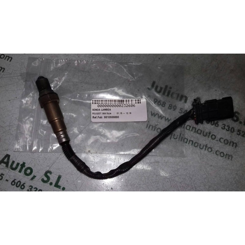 Recambio de sonda lambda para peugeot 308 style referencia OEM IAM 9810666880 0258027151 5 PINES