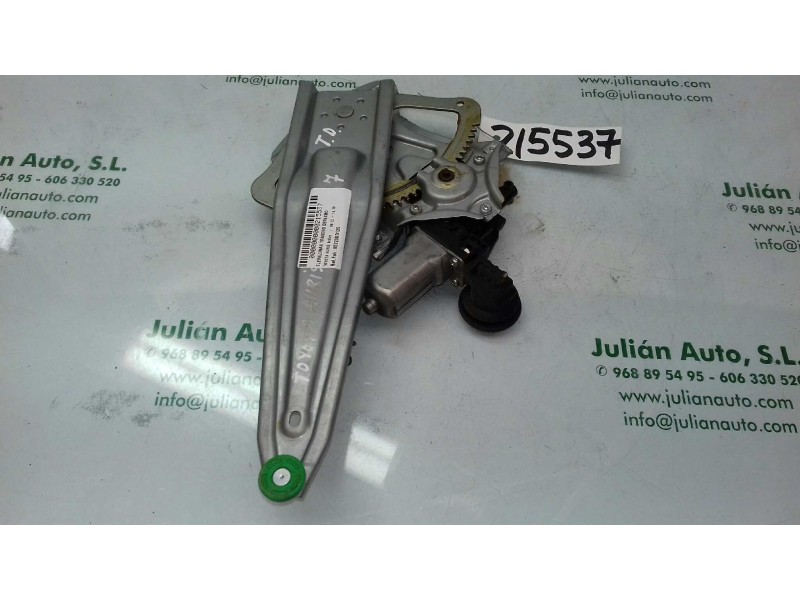 Recambio de elevalunas trasero derecho para toyota auris active referencia OEM IAM 857200D120 973581101 DENSO