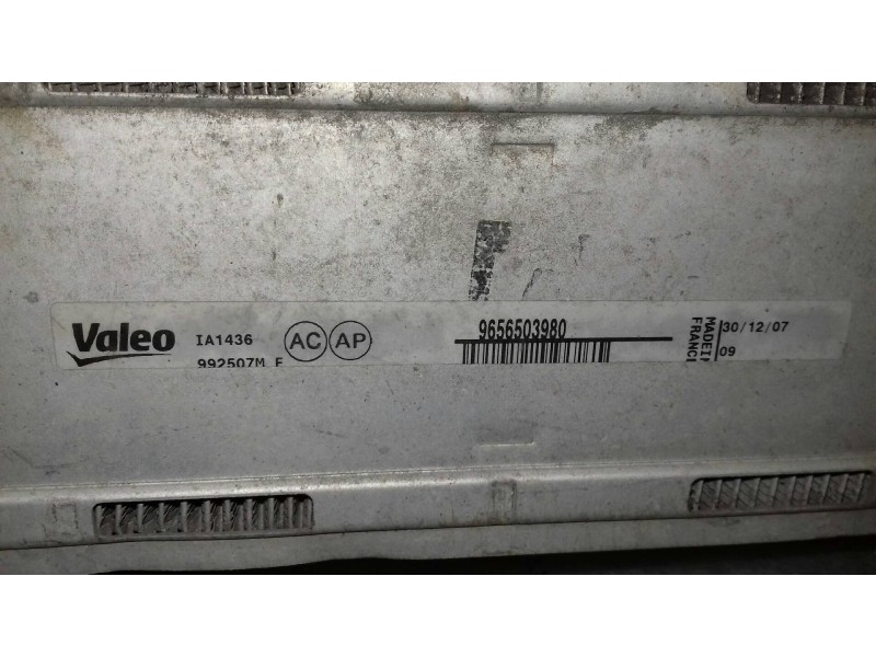 Recambio de intercooler para peugeot 308 confort referencia OEM IAM 9656503980  VALEO