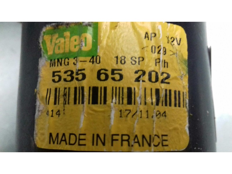 Recambio de motor limpia delantero para renault scenic ii confort dynamique referencia OEM IAM 53565202  VALEO