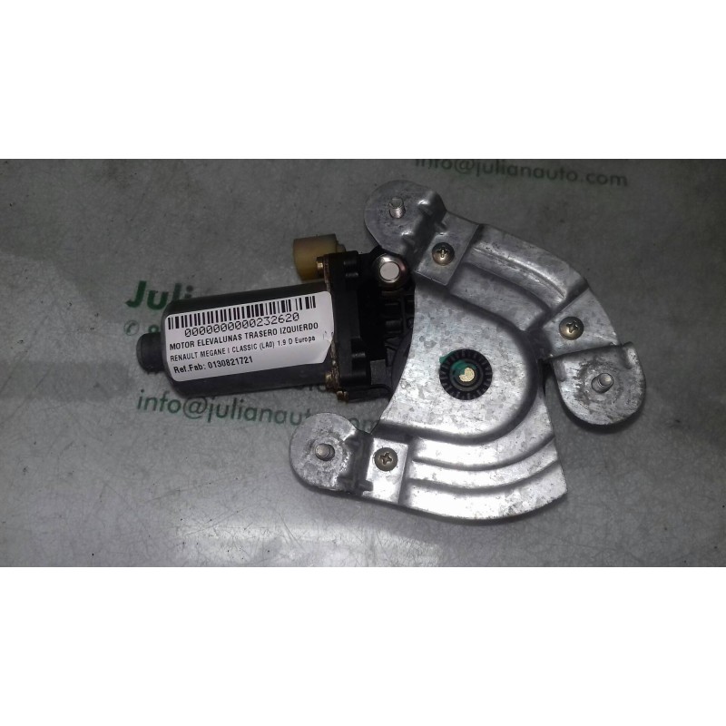 Recambio de motor elevalunas trasero izquierdo para renault megane i classic (la0) 1.9 d europa referencia OEM IAM 0130821721  2