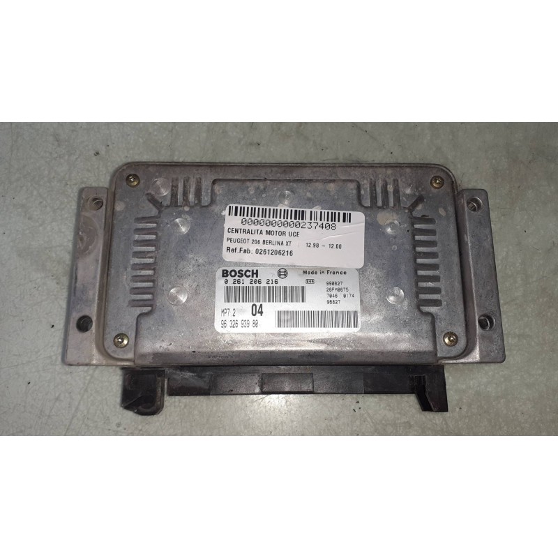 Recambio de centralita motor uce para peugeot 206 berlina xt referencia OEM IAM 0261206216 9632693980 BOSCH