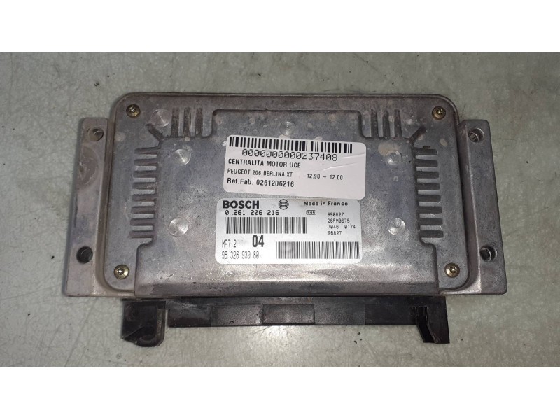 Recambio de centralita motor uce para peugeot 206 berlina xt referencia OEM IAM 0261206216 9632693980 BOSCH