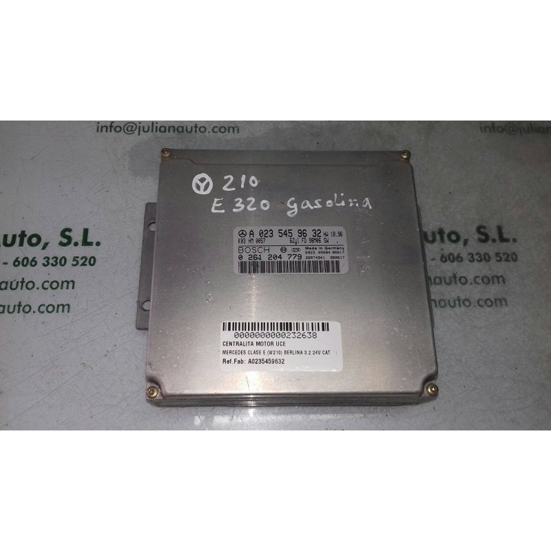 Recambio de centralita motor uce para mercedes-benz clase e (w210) berlina 3.2 24v cat referencia OEM IAM A0235459632 0264204779