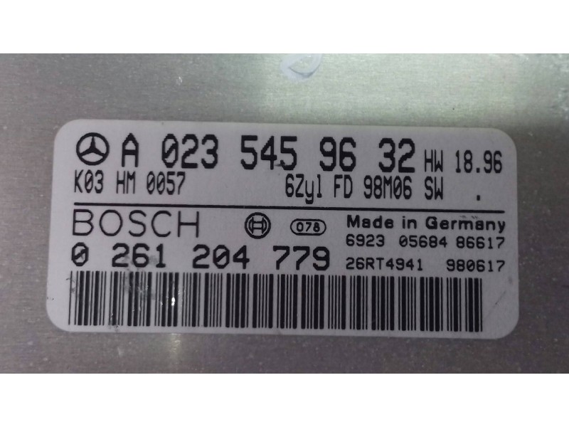 Recambio de centralita motor uce para mercedes-benz clase e (w210) berlina 3.2 24v cat referencia OEM IAM A0235459632 0264204779
