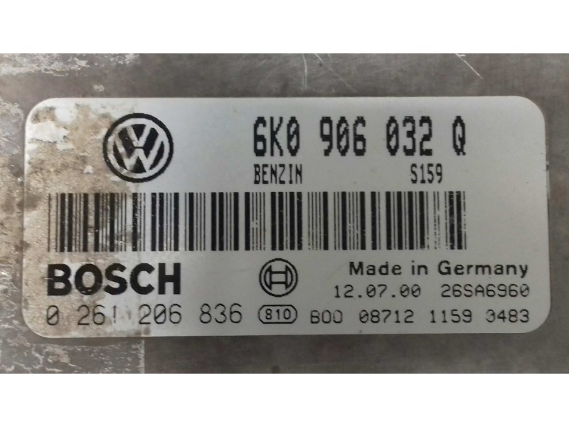 Recambio de centralita motor uce para seat ibiza (6k1) signo referencia OEM IAM 6K0906032Q 0261206836 KIT - BOSCH