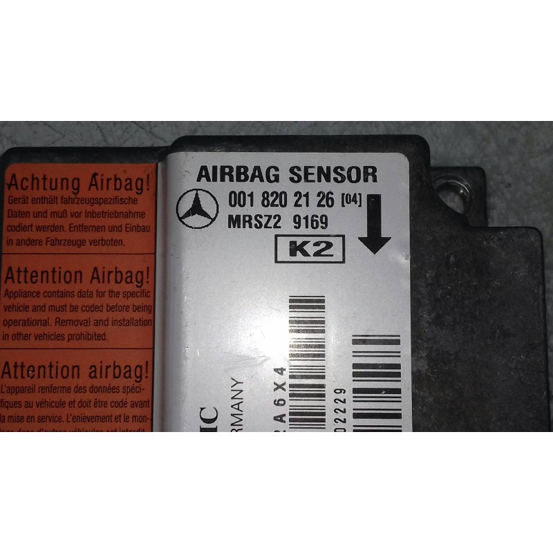 Recambio de centralita airbag para mercedes-benz clase e (w210) berlina 3.2 24v cat referencia OEM IAM 0018202126 MRSZ29169 TEMI