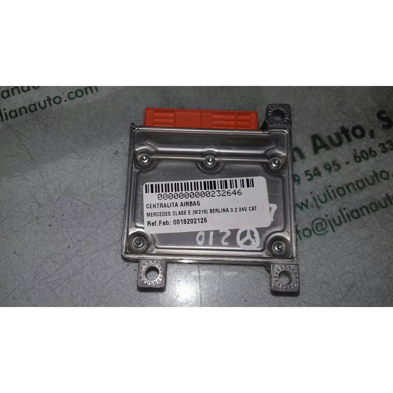 Recambio de centralita airbag para mercedes-benz clase e (w210) berlina 3.2 24v cat referencia OEM IAM 0018202126 MRSZ29169 TEMI
