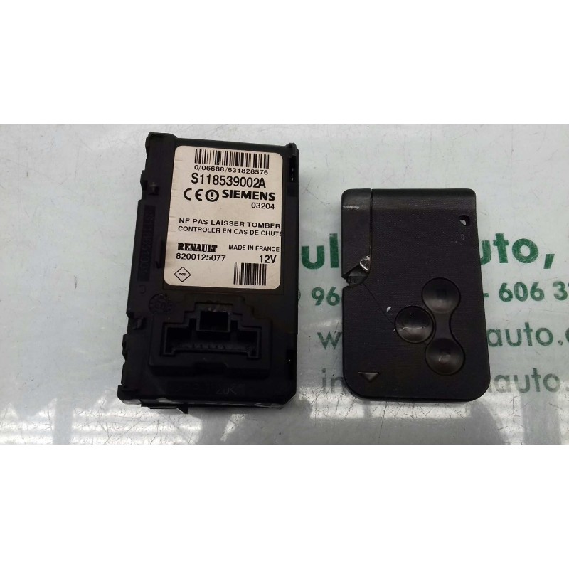 Recambio de conmutador de arranque para renault scenic ii grand confort authentique referencia OEM IAM S118539002A 8200125077 LE