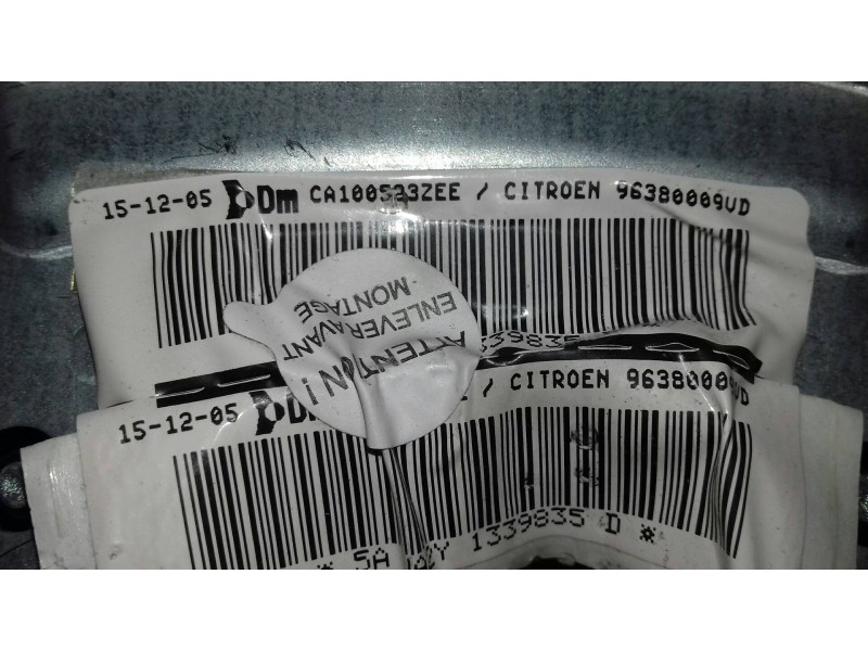 Recambio de airbag delantero izquierdo para citroen c2 furio referencia OEM IAM 96380009UD  2 PINES