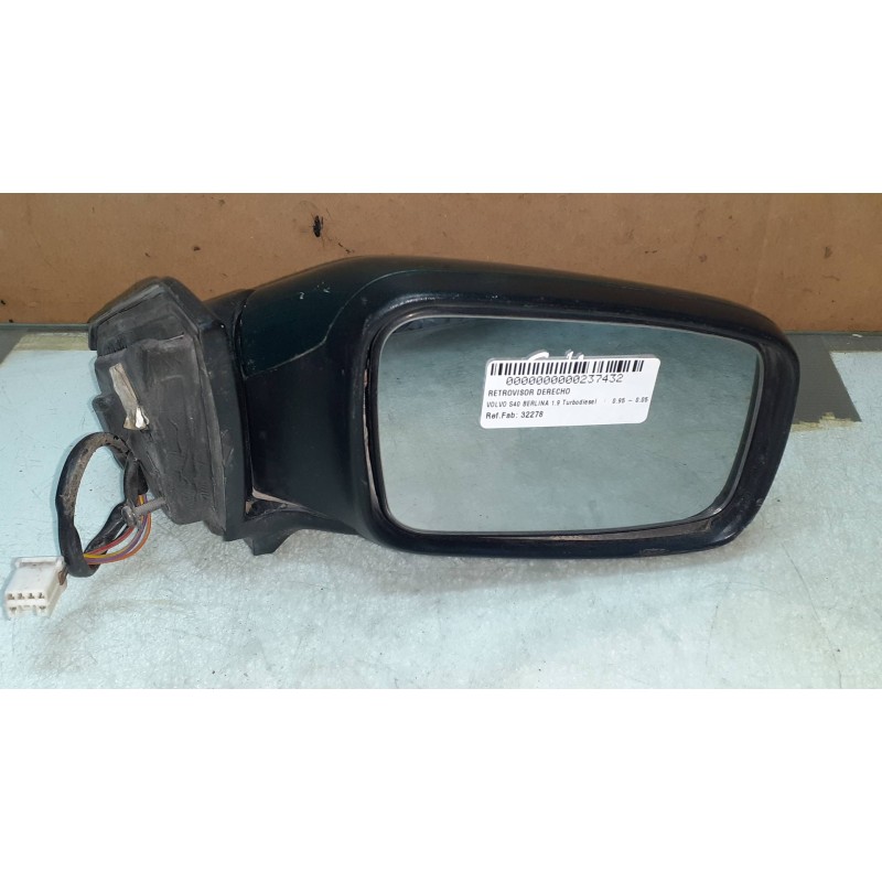 Recambio de retrovisor derecho para volvo s40 berlina 1.9 turbodiesel referencia OEM IAM 32278 0117373 ELECTRICO