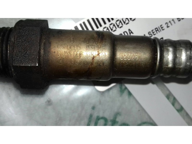Recambio de sonda lambda para mercedes-benz clase e (w211) berlina e 500 (211.070) referencia OEM IAM 0015407617 0258006328 0258