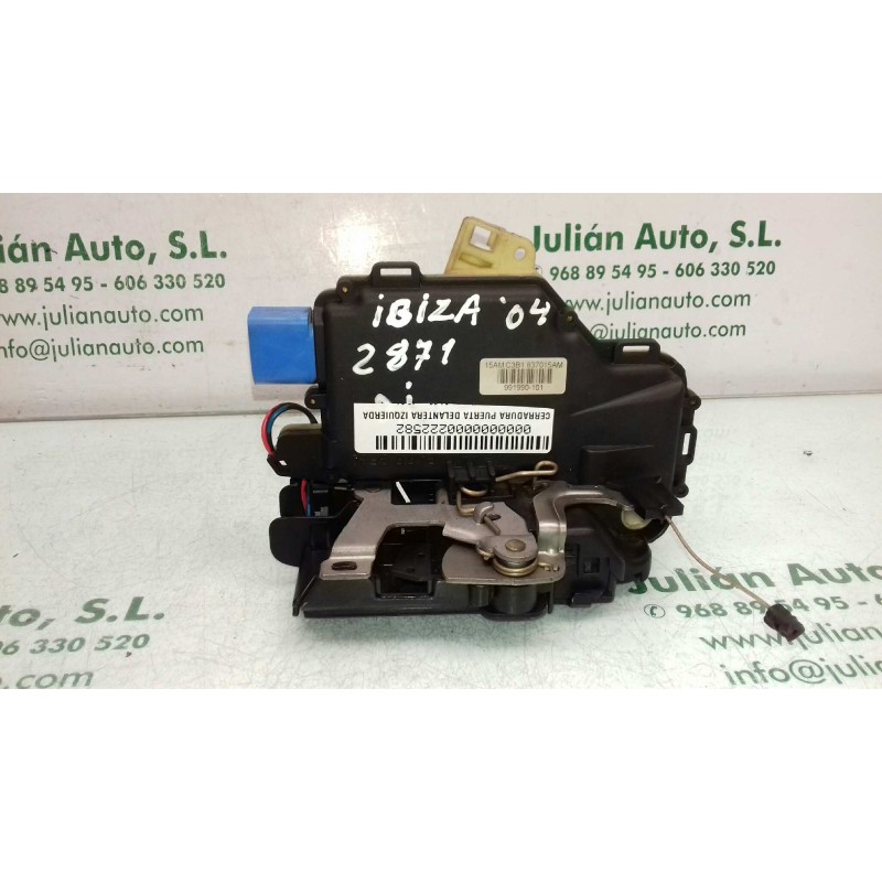 Recambio de cerradura puerta delantera izquierda para seat ibiza (6l1) stella referencia OEM IAM 15AMC3B1837015AM 991990101 3 + 
