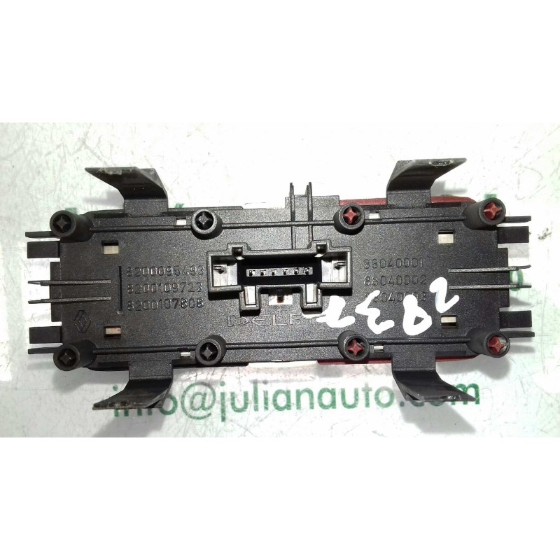 Recambio de warning para renault megane ii berlina 5p confort expression referencia OEM IAM 8200095493 88040001 CIERRE PUERTAS