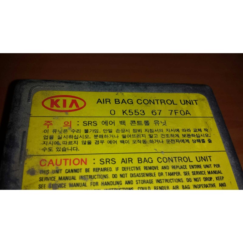 Recambio de centralita airbag para kia carnival td ls referencia OEM IAM 0K553677F0A G13011 K0EPAK86AA0424