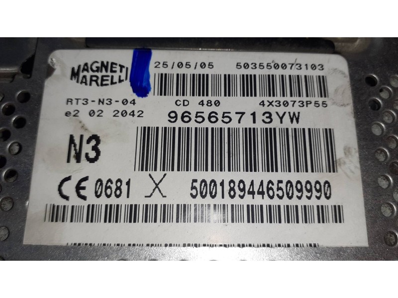 Recambio de sistema audio / radio cd para citroen c5 berlina sx (e) referencia OEM IAM 96565713YW  