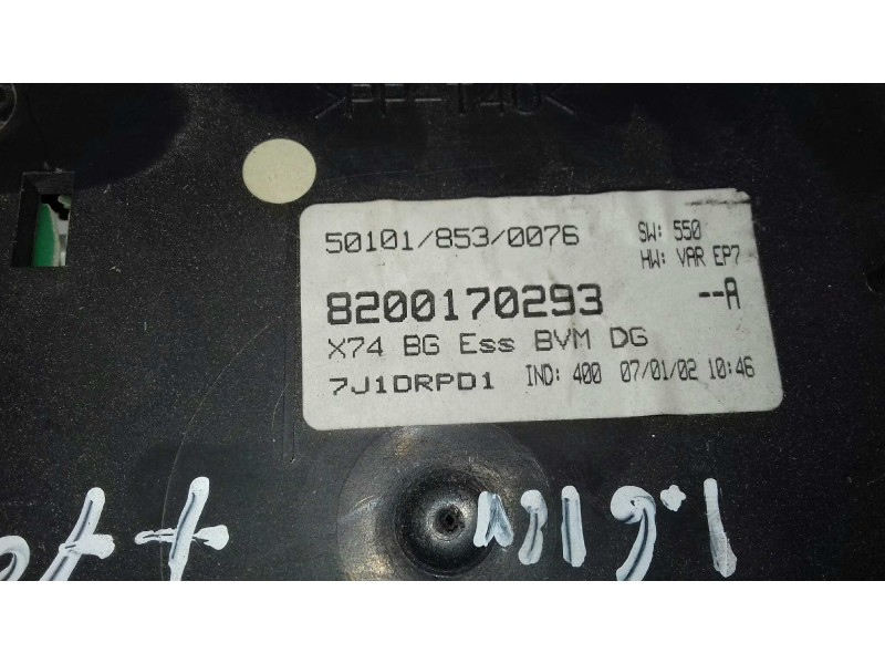 Recambio de cuadro instrumentos para renault laguna ii (bg0) authentique referencia OEM IAM 8200170293 5514000062 JAEGER