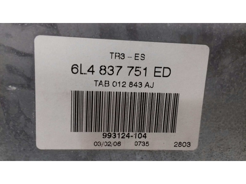Recambio de elevalunas delantero izquierdo para seat ibiza (6l1) stella referencia OEM IAM 6L4837751ED 6L4837755T ELECTRICO