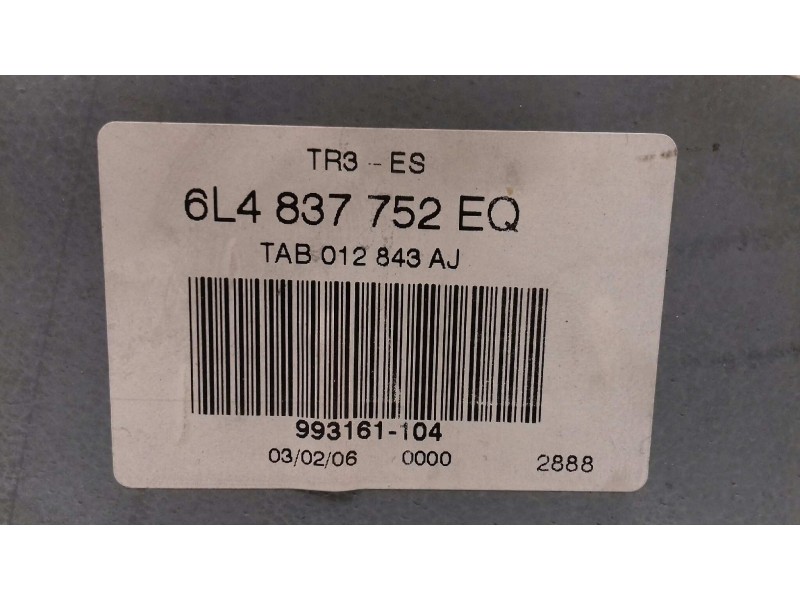 Recambio de elevalunas delantero derecho para seat ibiza (6l1) stella referencia OEM IAM 6L4837752EQ 6L4837756 ELECTRICO