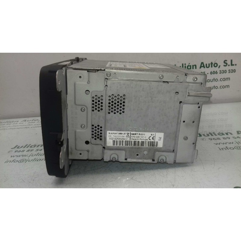 Recambio de sistema audio / radio cd para seat leon (1p1) style ecomotive referencia OEM IAM 5P0035191C RNS310 NAVEGADOR