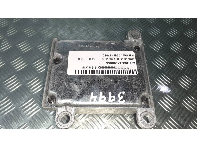 Recambio de centralita airbag para citroen c5 berlina sx (e) referencia OEM IAM 9658177080  603481900