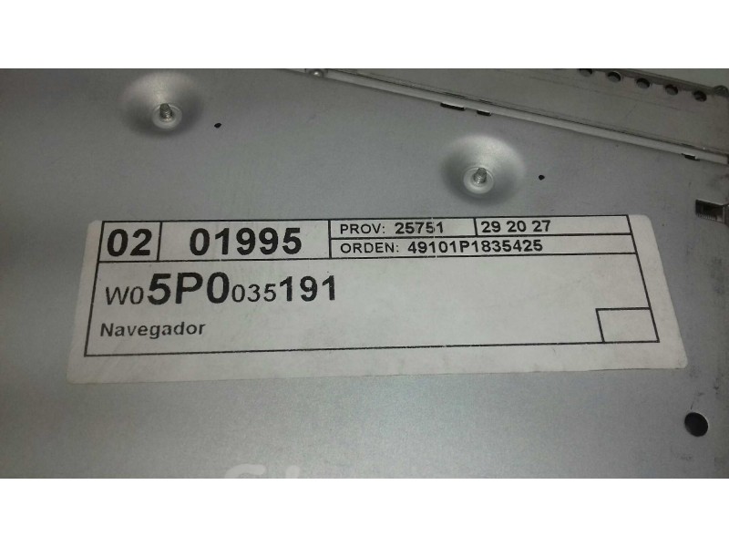 Recambio de sistema audio / radio cd para seat leon (1p1) style ecomotive referencia OEM IAM 5P0035191C RNS310 NAVEGADOR