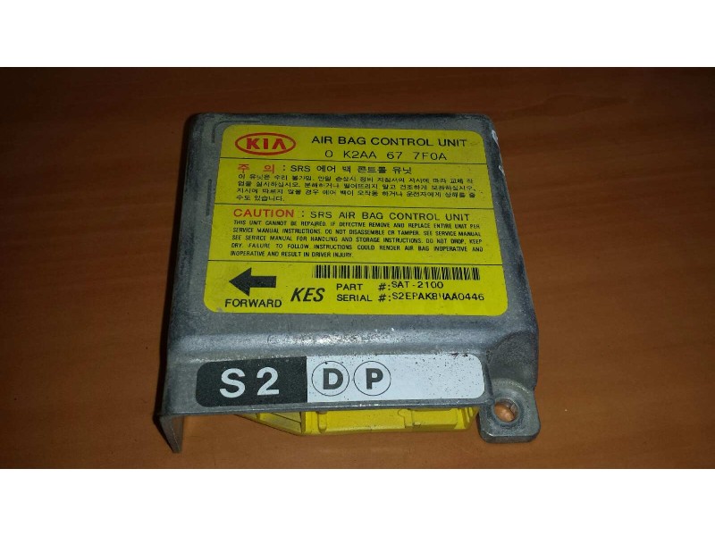 Recambio de centralita airbag para kia shuma 1.5 ls 4 berlina referencia OEM IAM 0K2AA677F0A SAT2100 S2EPAK8HAA0446