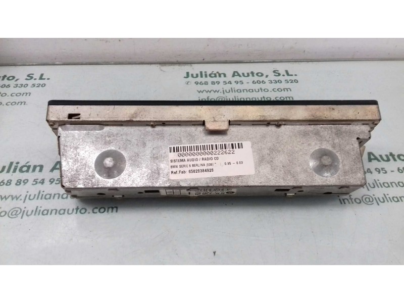 Recambio de sistema audio / radio cd para bmw serie 5 berlina (e39) referencia OEM IAM 65828384928  