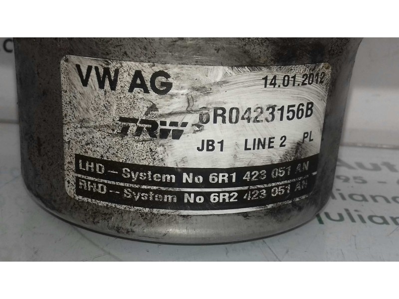 Recambio de bomba servodireccion para audi a1 (8x) attraction referencia OEM IAM 6R0423156B 6R1423051AN TRW