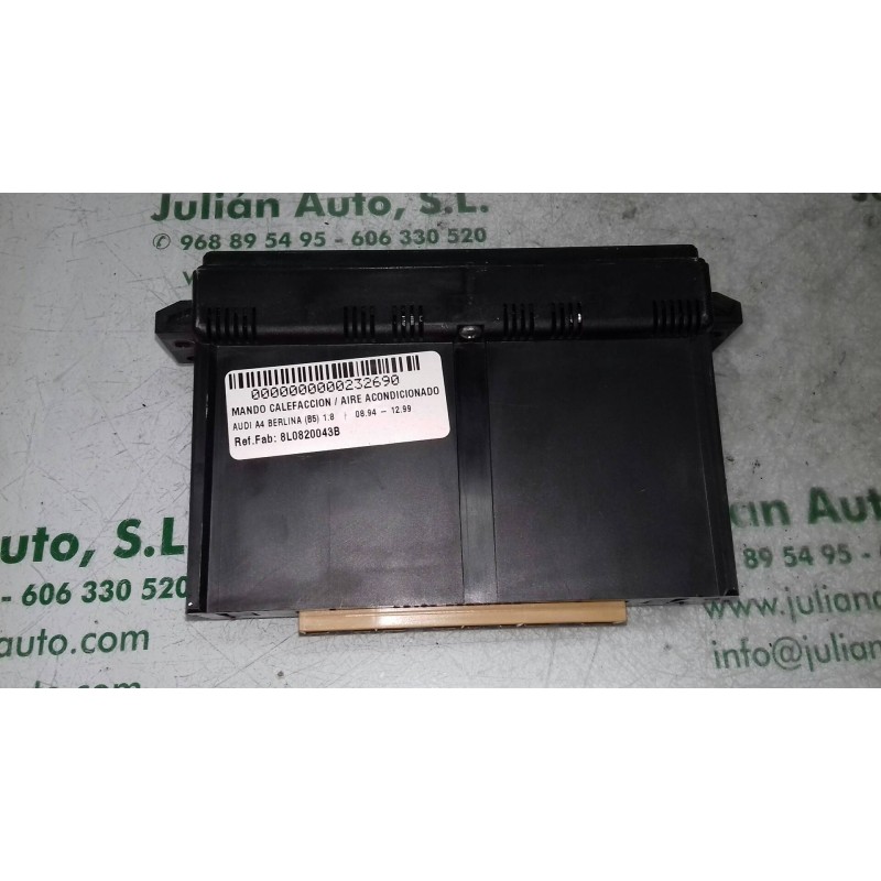 Recambio de mando calefaccion / aire acondicionado para audi a4 berlina (b5) 1.8 referencia OEM IAM 8L0820043B 5HB00760800 HELLA