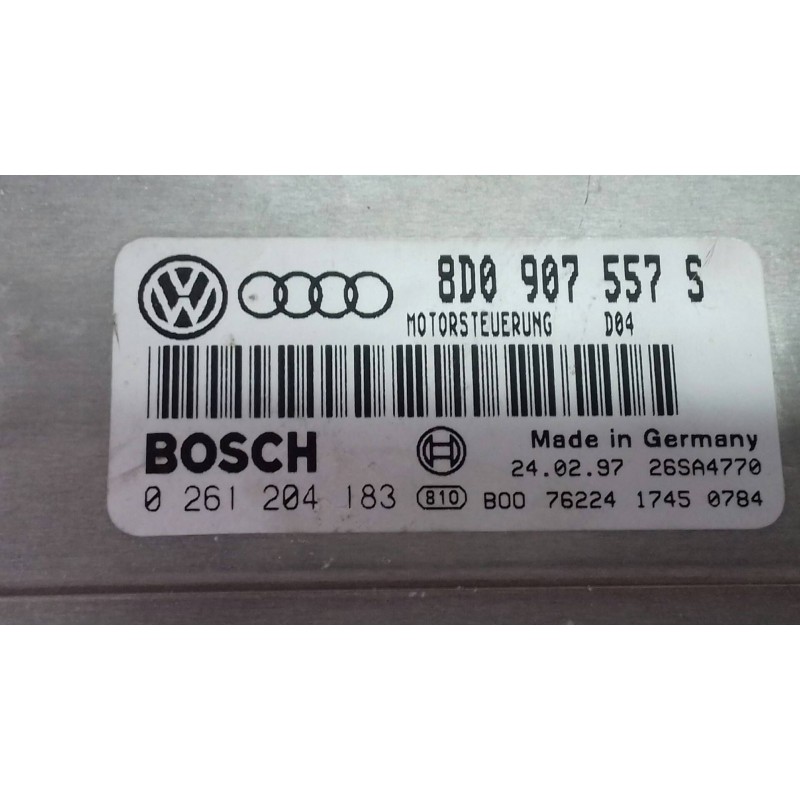 Recambio de centralita motor uce para audi a4 berlina (b5) 1.8 referencia OEM IAM 8D0907557S 0261204183 BOSCH