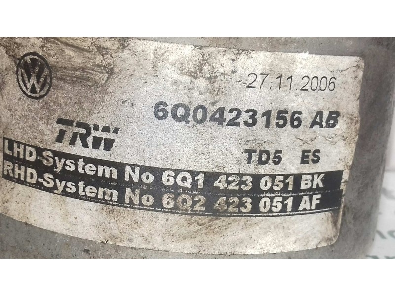 Recambio de bomba servodireccion para volkswagen polo (9n3) edition referencia OEM IAM 6Q0423051BK 6Q1423051AF TRW