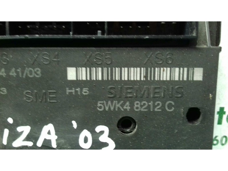 Recambio de modulo confort para seat ibiza (6l1) stella referencia OEM IAM 6Q1937049C 5WK48212C SIEMENS